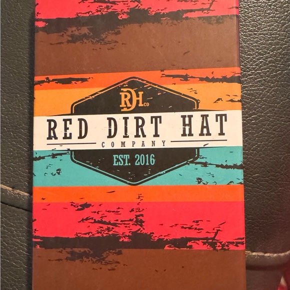 Brown Genuine Leather Wallet Red Dirt Hat rodeo - Picture 6 of 7